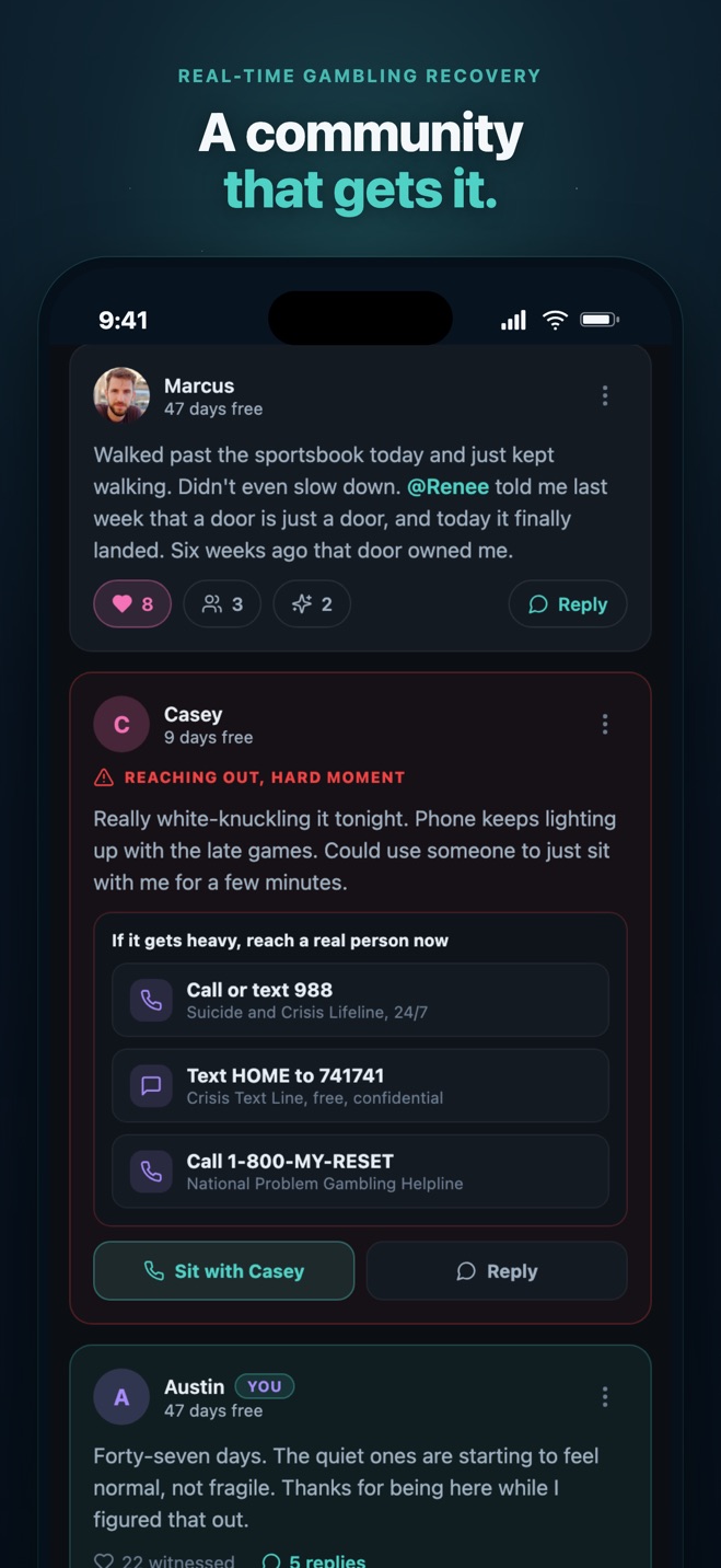 Anonymous-by-default recovery community conversations