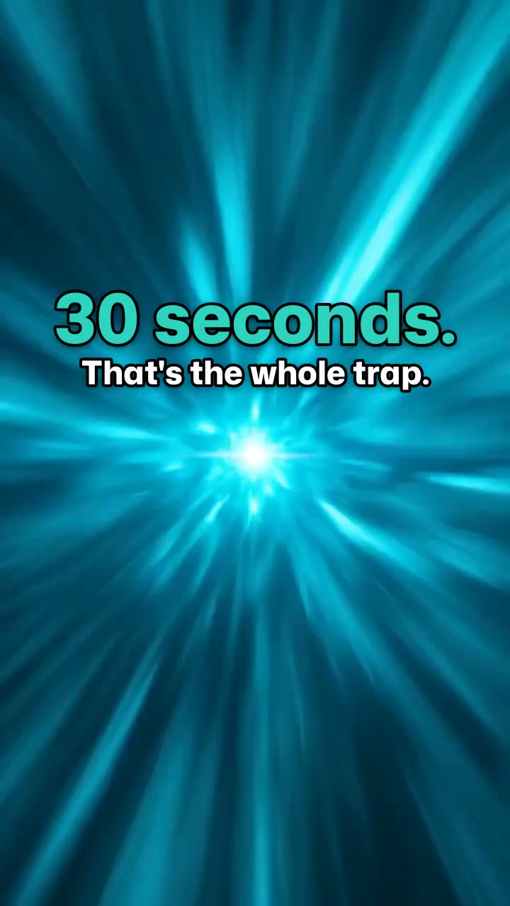The 30-second trap poster